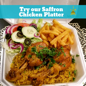 Saffron Chicken Platter